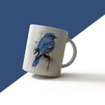 Watercolor Bluebird on Branch Mug
