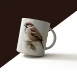 Single Sparrow Ceramic Mug