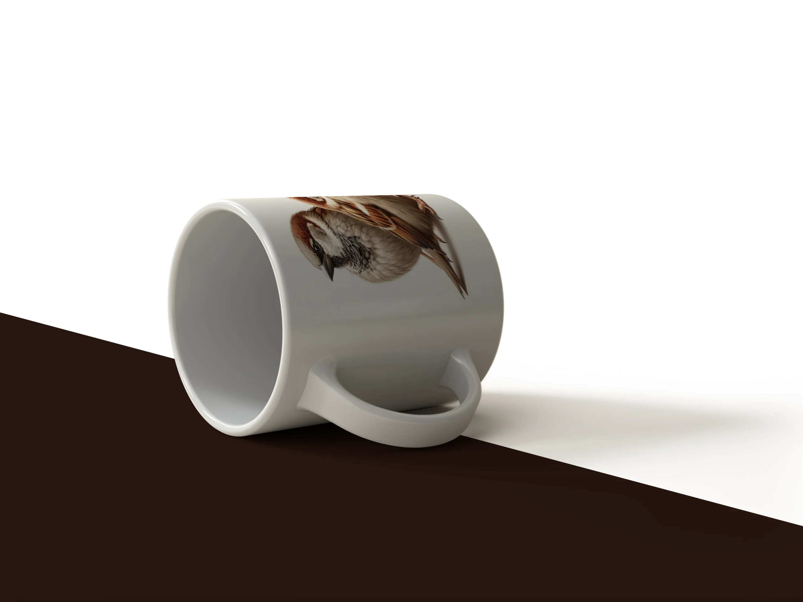 Cute Double Sparrow Mug