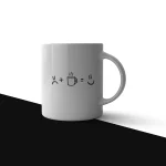 Sad Plus Coffee Equals Happy Mug