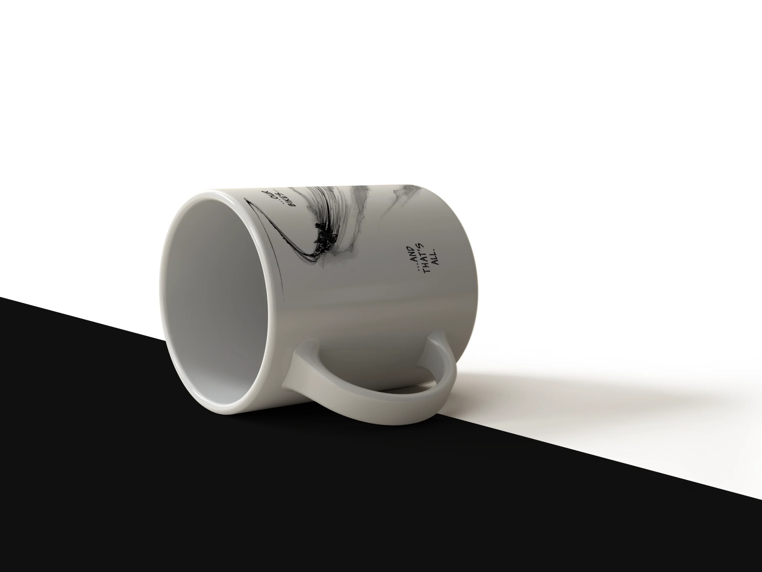 "We Ride..." Motorcycle Sketch Mug