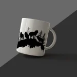 Wild Wolf Pack Silhouette Mug