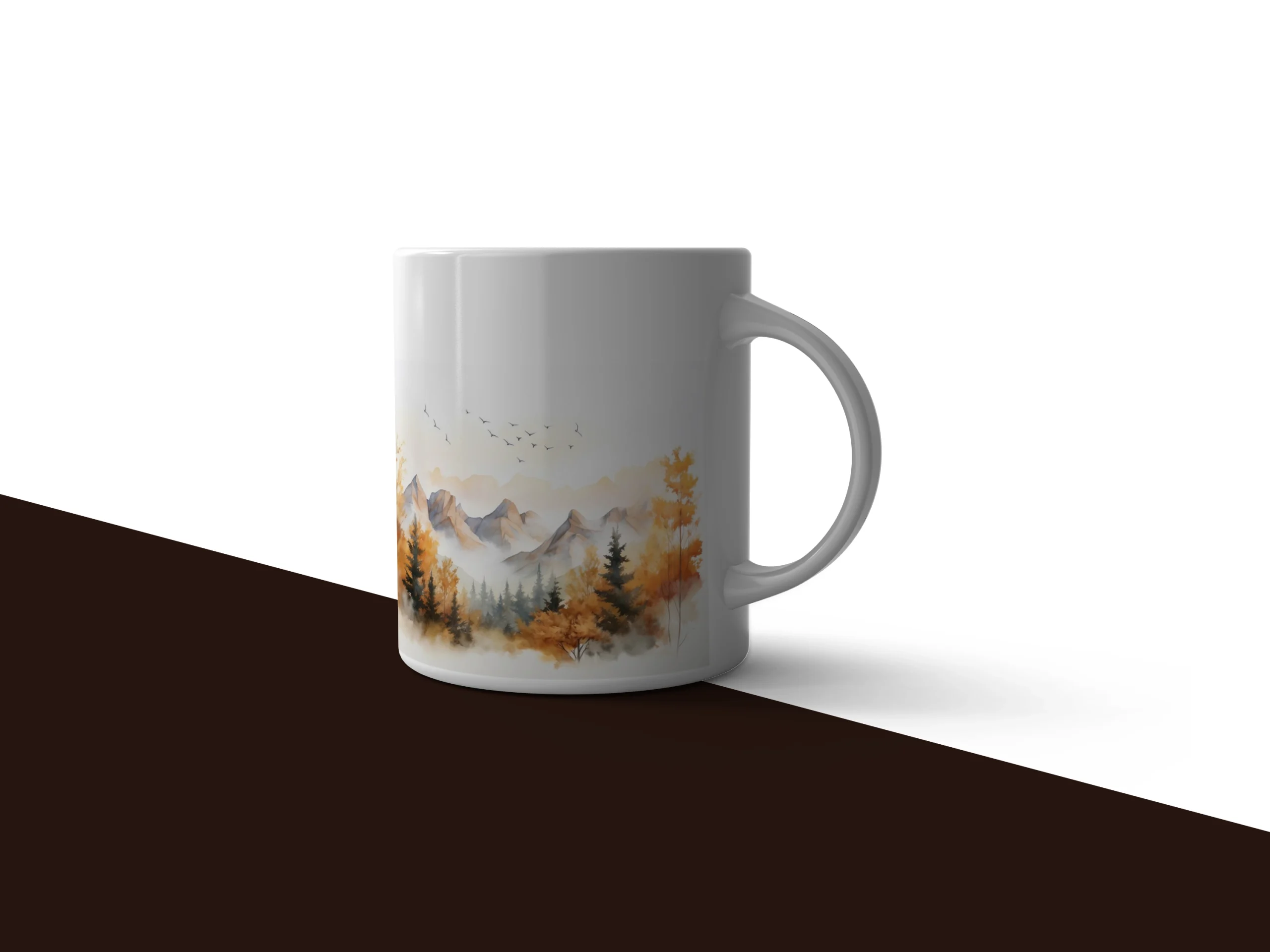 Autumn Mountain Horizon Mug