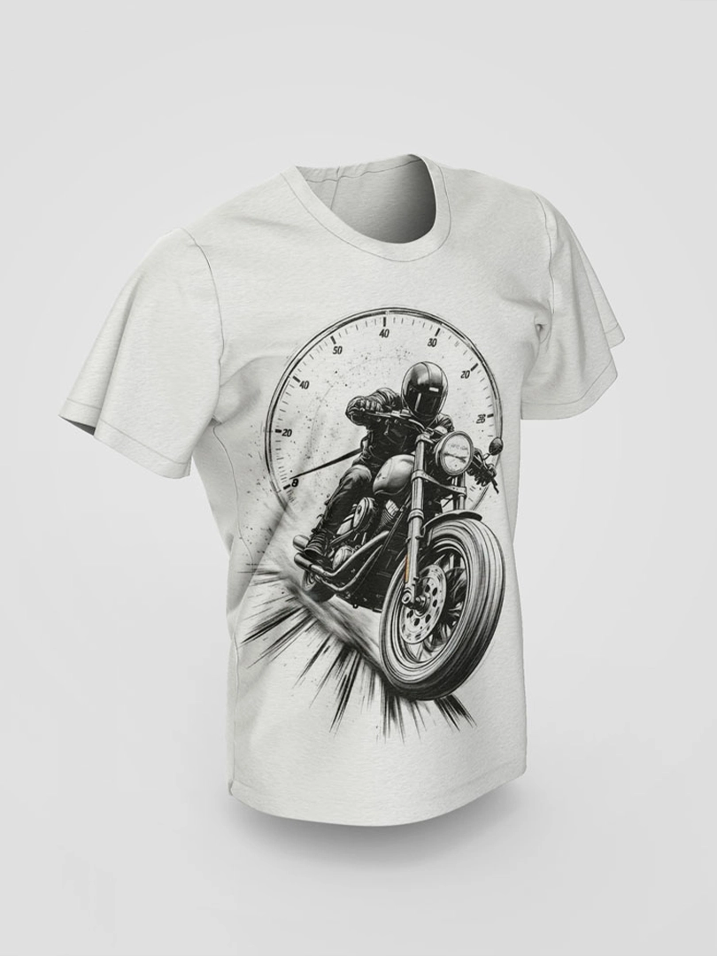 Biker Speedometer Retro T-Shirt