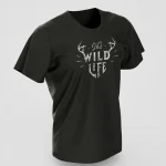 The Wild Life" Deer Antlers T-Shirt