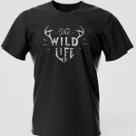The Wild Life" Deer Antlers T-Shirt