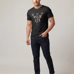 The Wild Life" Deer Antlers T-Shirt