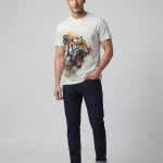 Aggressive Tiger Watercolor T-Shirt