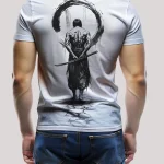 Samurai Ink Circle Back Print T-Shirt
