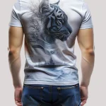 Tiger Forest Double Exposure T-Shirt