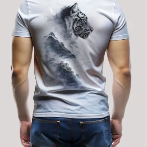Tiger Mountain Mist Back Print T-Shirt